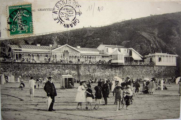 Plage de Granville en 1910